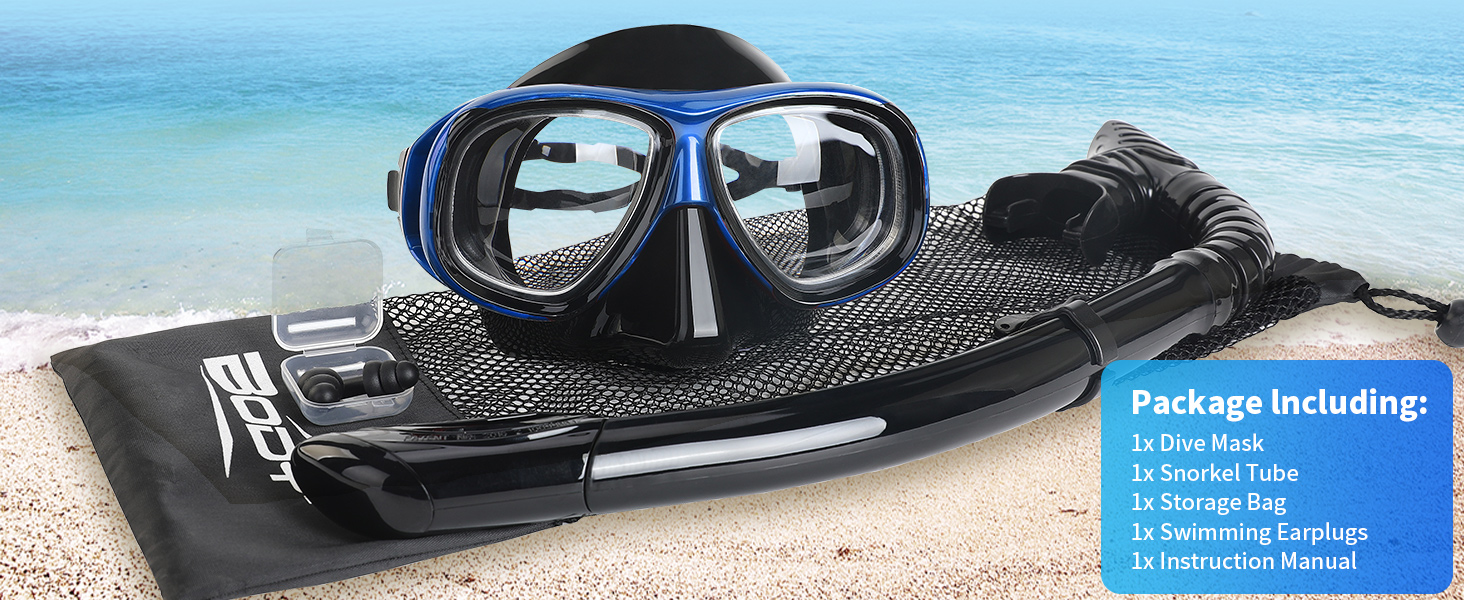 Silicone Snorkel Set