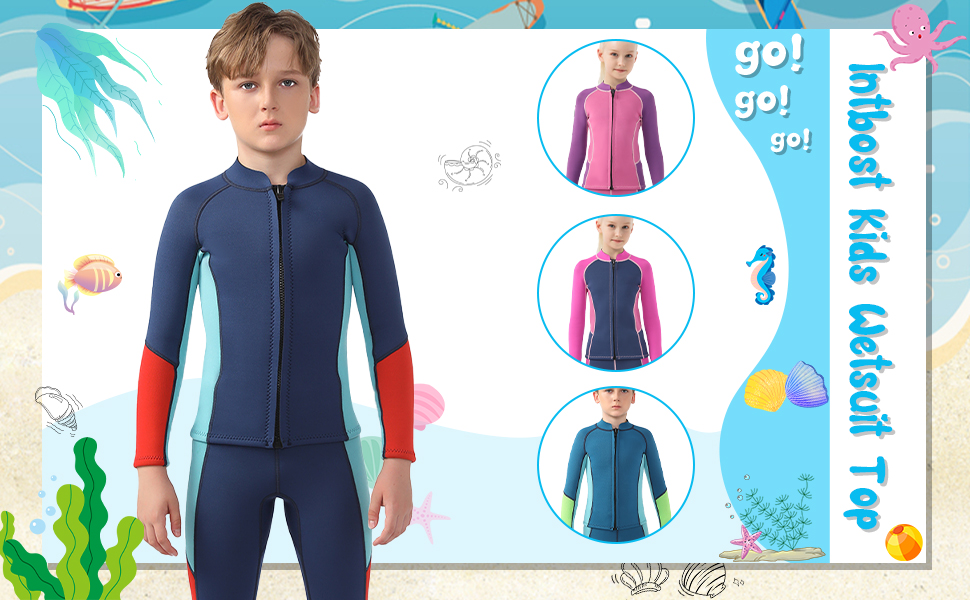 kids wetsuit top