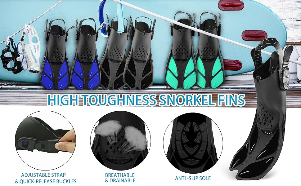 snorkeling set for adult with fins sorkeling gear with flippers teenagers new version