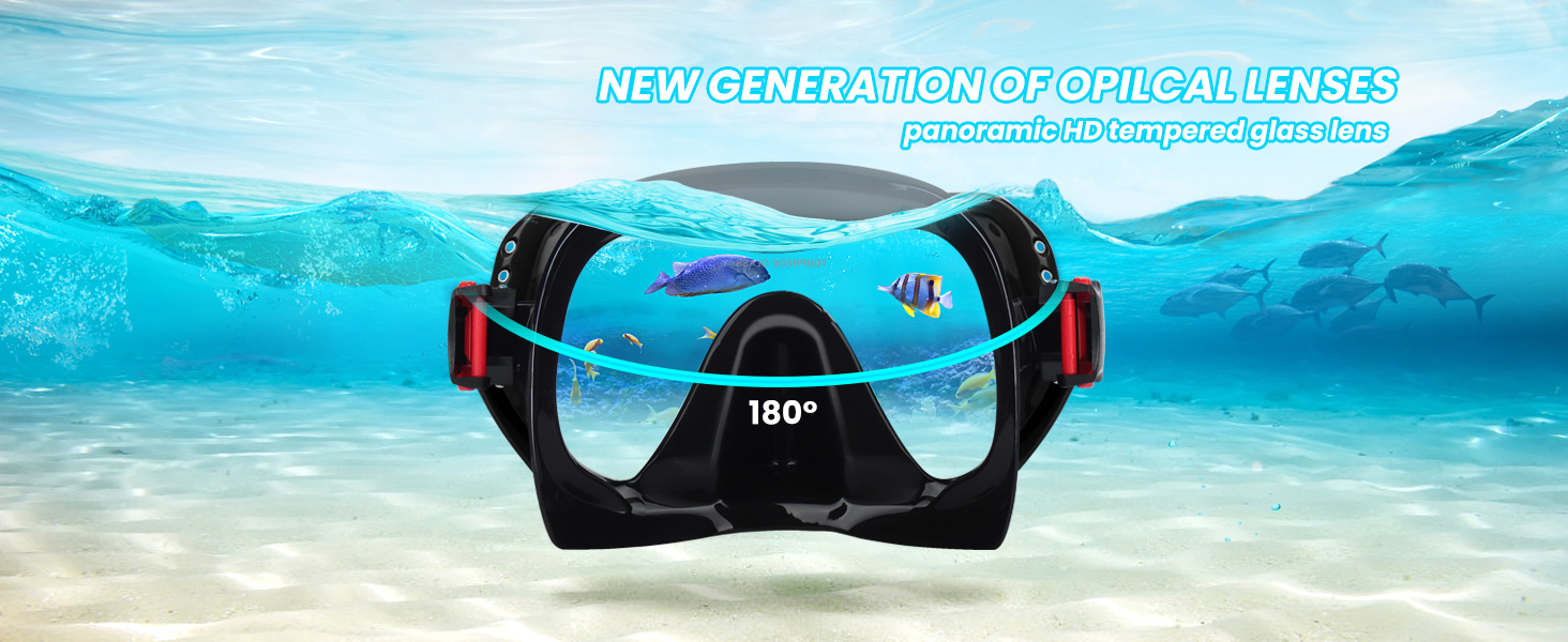 Swim Goggles Adult with Nose Cover, Clear Diving Mask Wide View Swim Mask for Men Women Youth