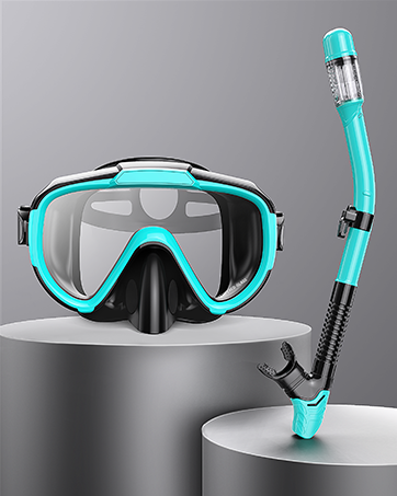 snorkel and mask