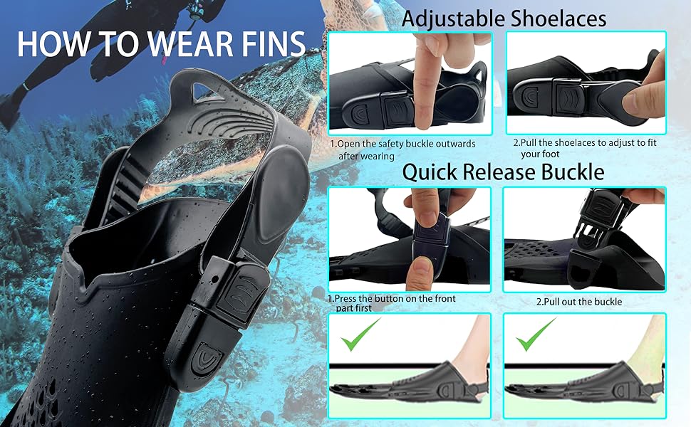 adult snorkel mask set with fins