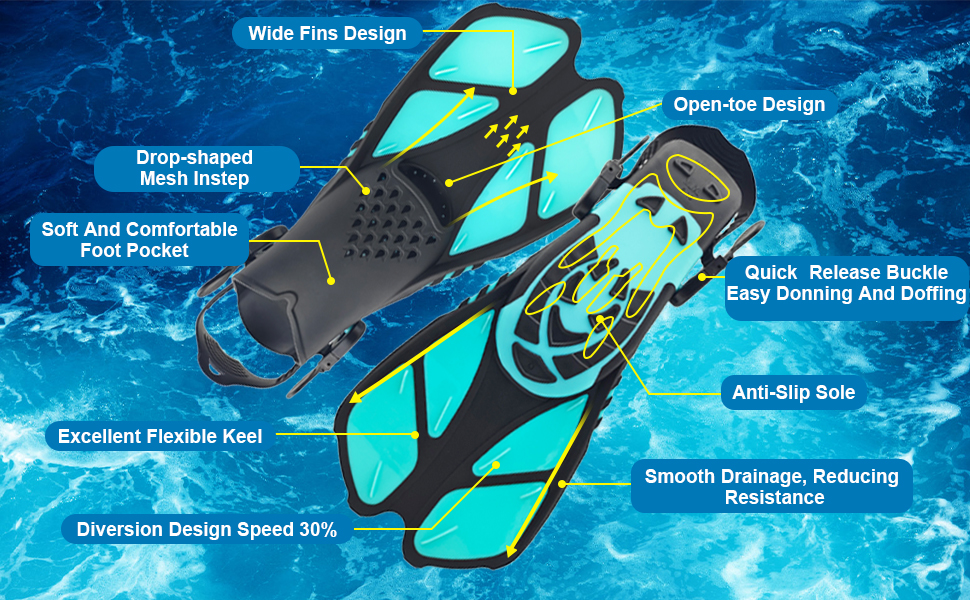 swim fins for lap swimming