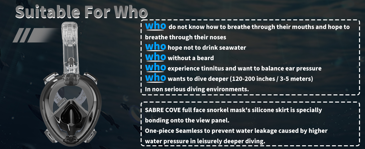full face snorkel mask