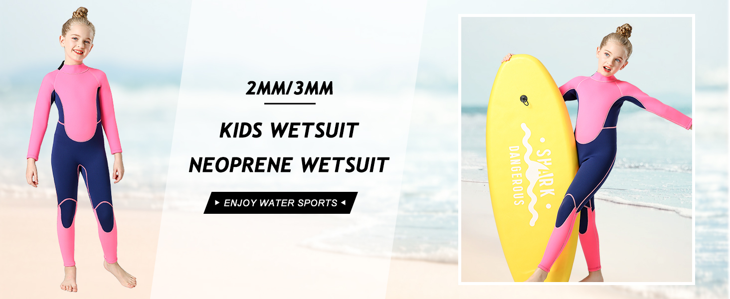 2mm/3mm kids wetsuit