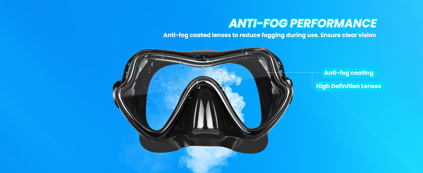 Swim Goggles Adult with Nose Cover, Clear Diving Mask Wide View Swim Mask for Men Women Youth