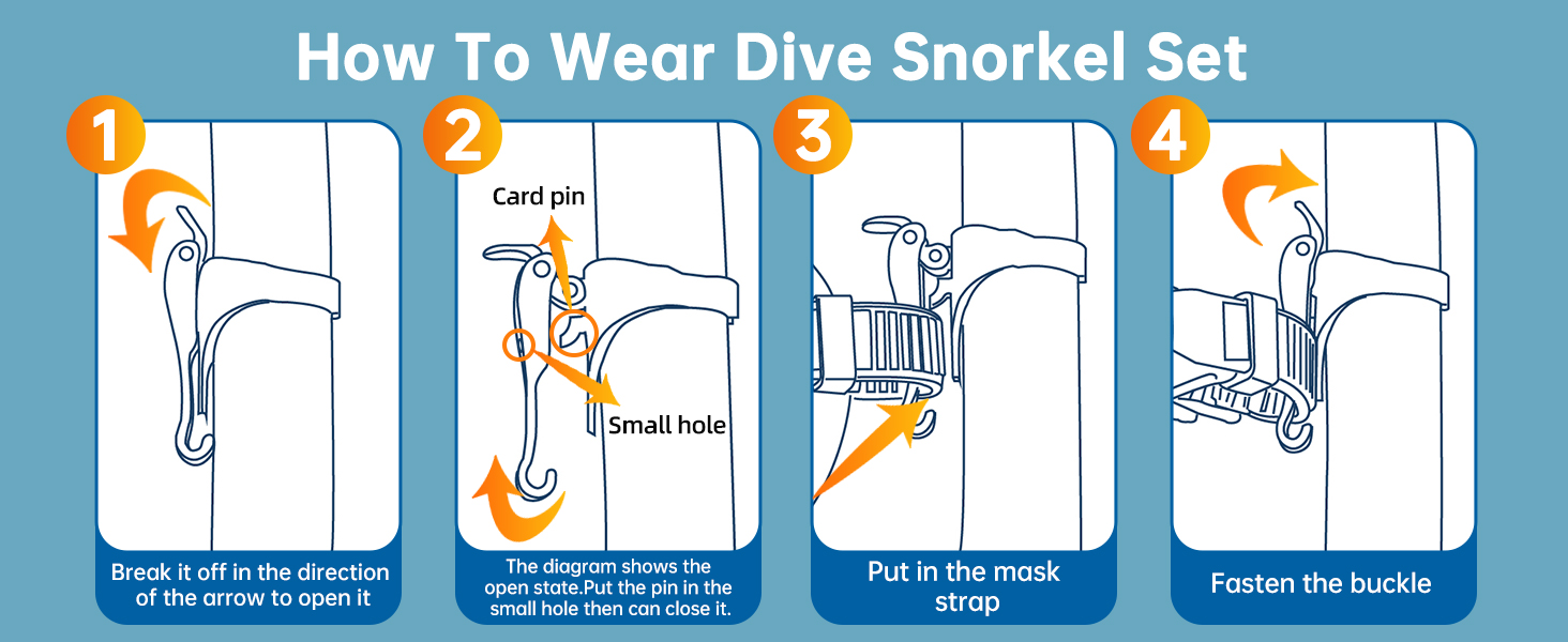 wear dive snorkel set